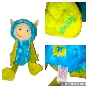 Scentsy Buddy Gilly The Alien Plush Green Blue Monster